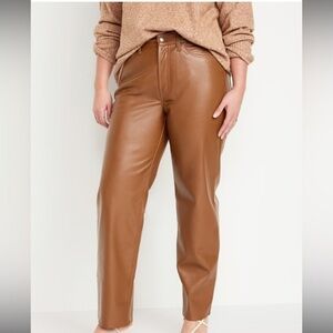 Old Navy  OG Loose Faux Leather Jeans - 12 NWT